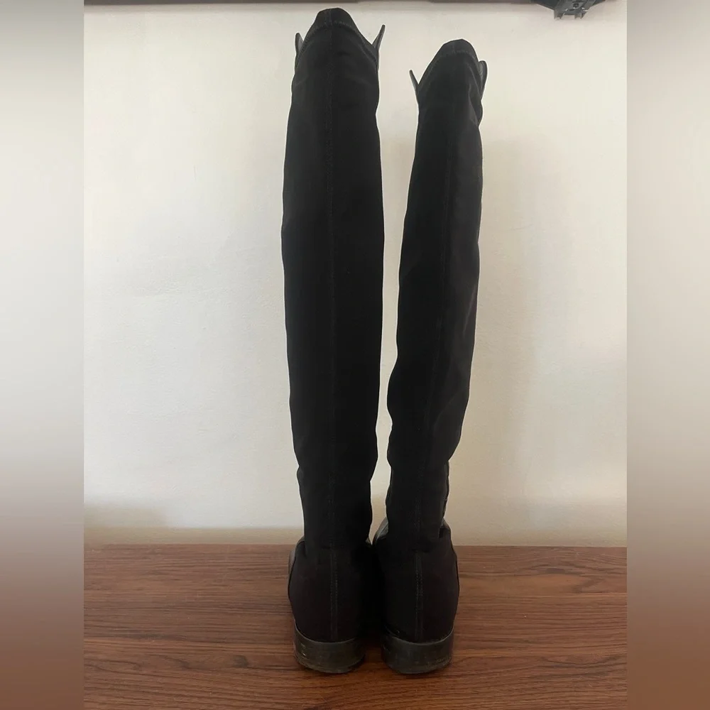 Stuart Weitzman Black #5050 Over The Knee Boot Scuffs Size 5.5 Chic Gossip Girl